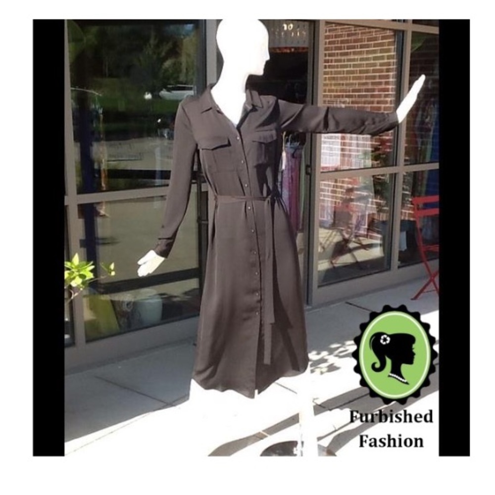 🔻NWOT black button down dress / jacket